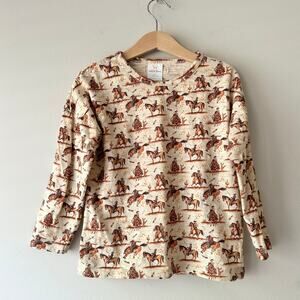 Velvet Fawn Cowboy Graphic Long Sleeve T-Shirt